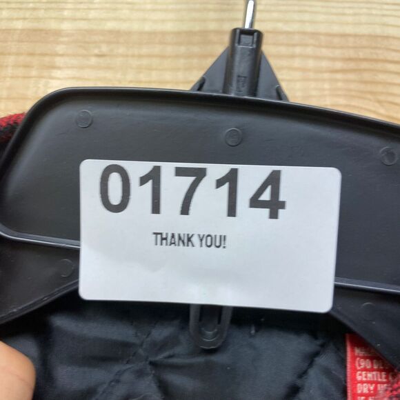 Vintage Coleman Shirt Medium Red Black Wool Blend Button Up Jac Jacket Plaid - Picture 14 of 14